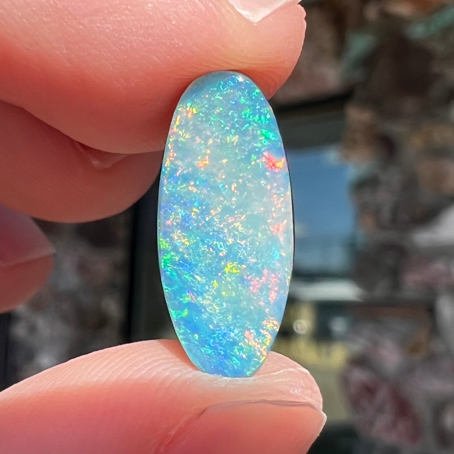 3.77ct Semi-Black Opal Doublet | #E213