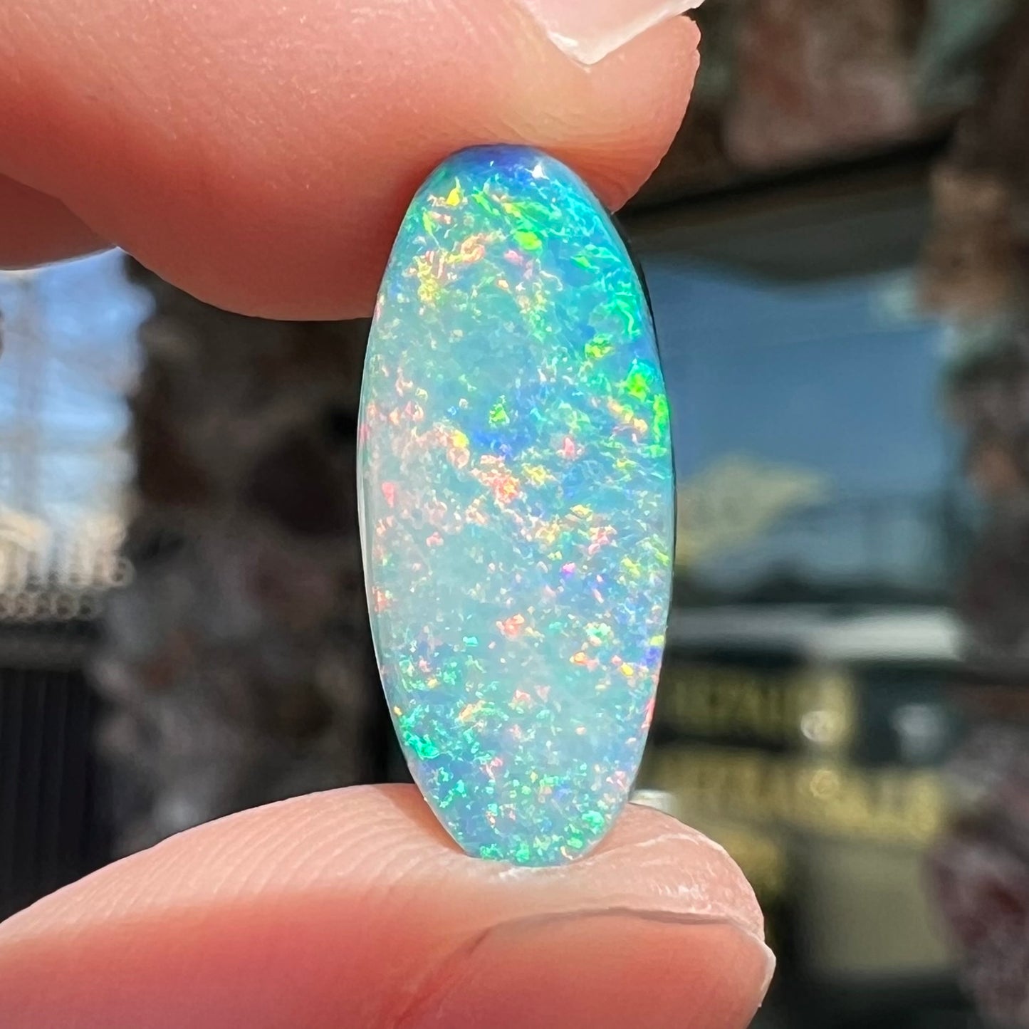 3.77ct Semi-Black Opal Doublet | #E213