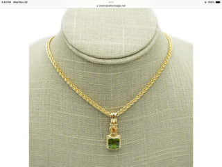Z9- Custom Peridot & Citrine Pendant Project Portal