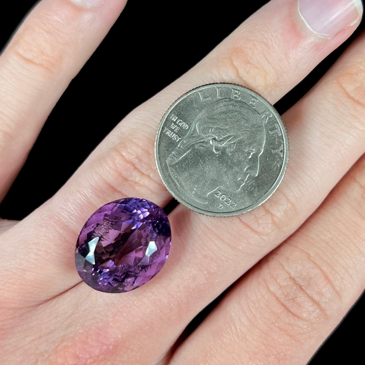 16.46ct Amethyst, Oval Cut