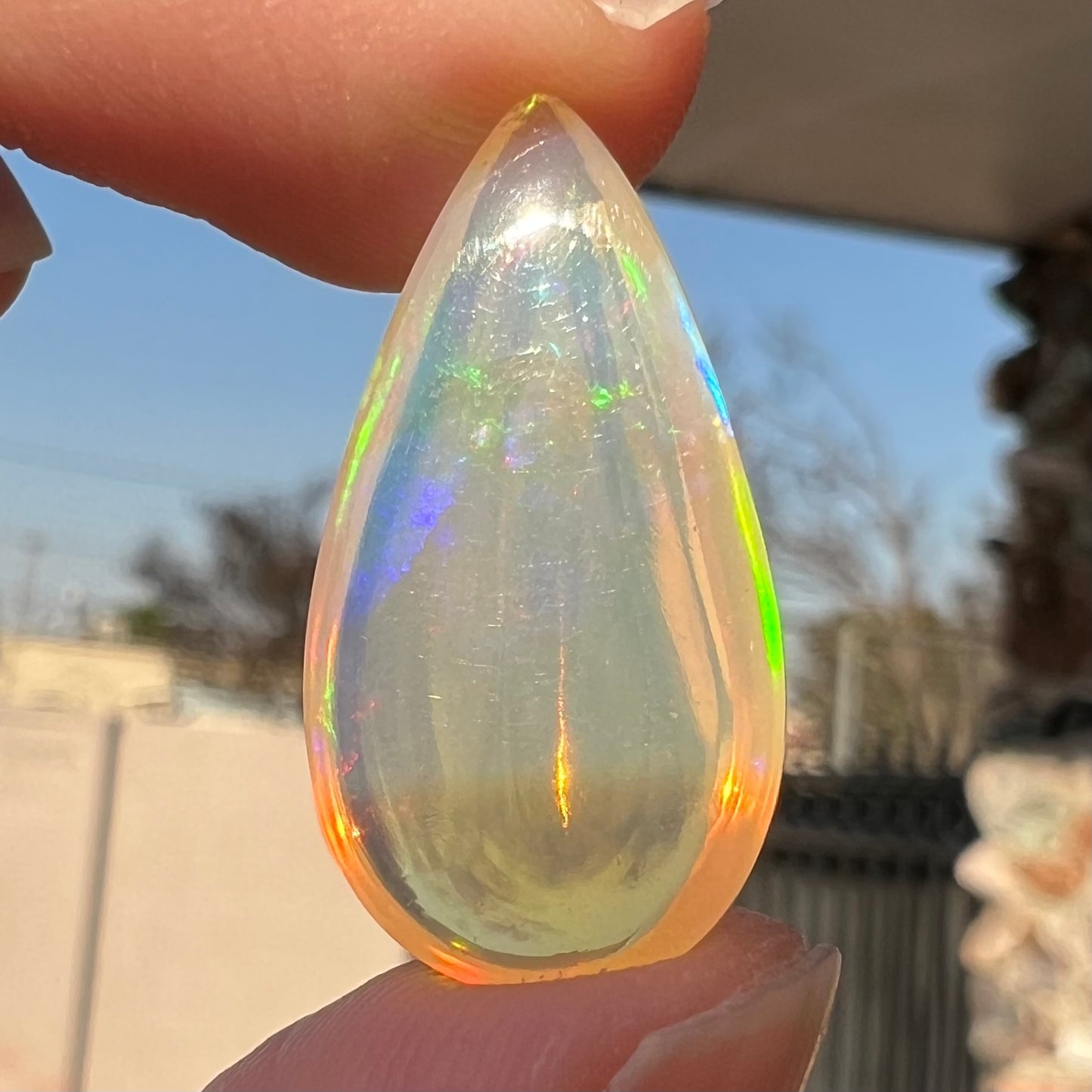 10.07ct Ethiopian Crystal Fire Opal | #E194