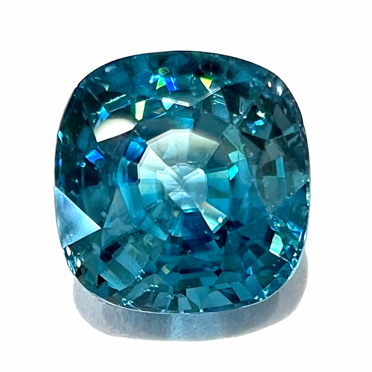 Blue Zircon, Cushion Cut Stone Burton's – Burton's Gems