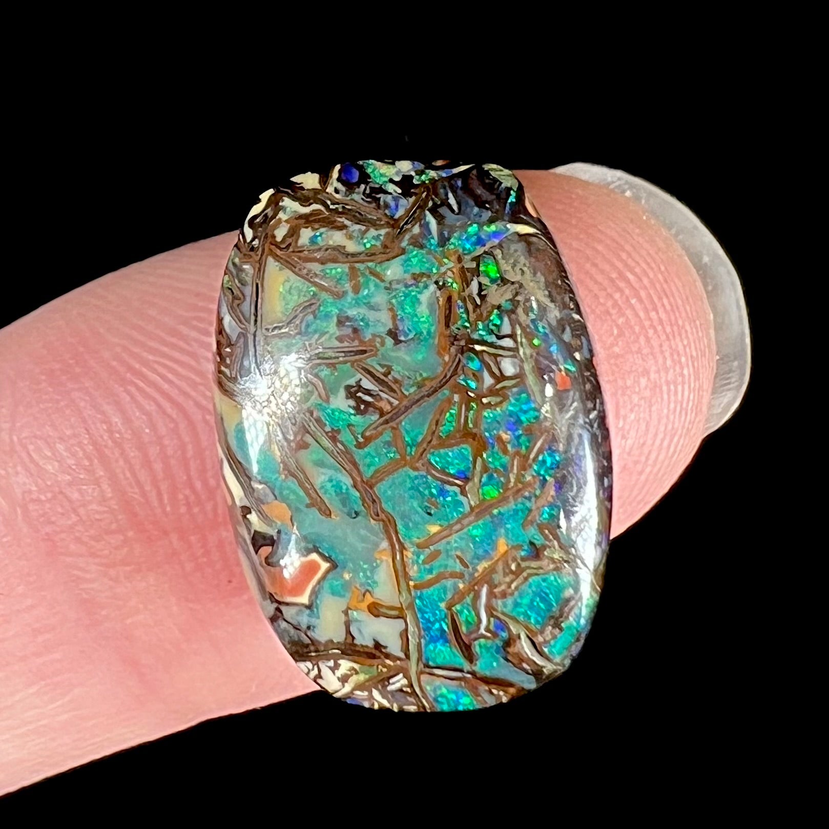 Opale Boulder naturelle d'Australie (collection, création de bijoux Opale Boulder naturelle d'Australie (collection, création de bijoux