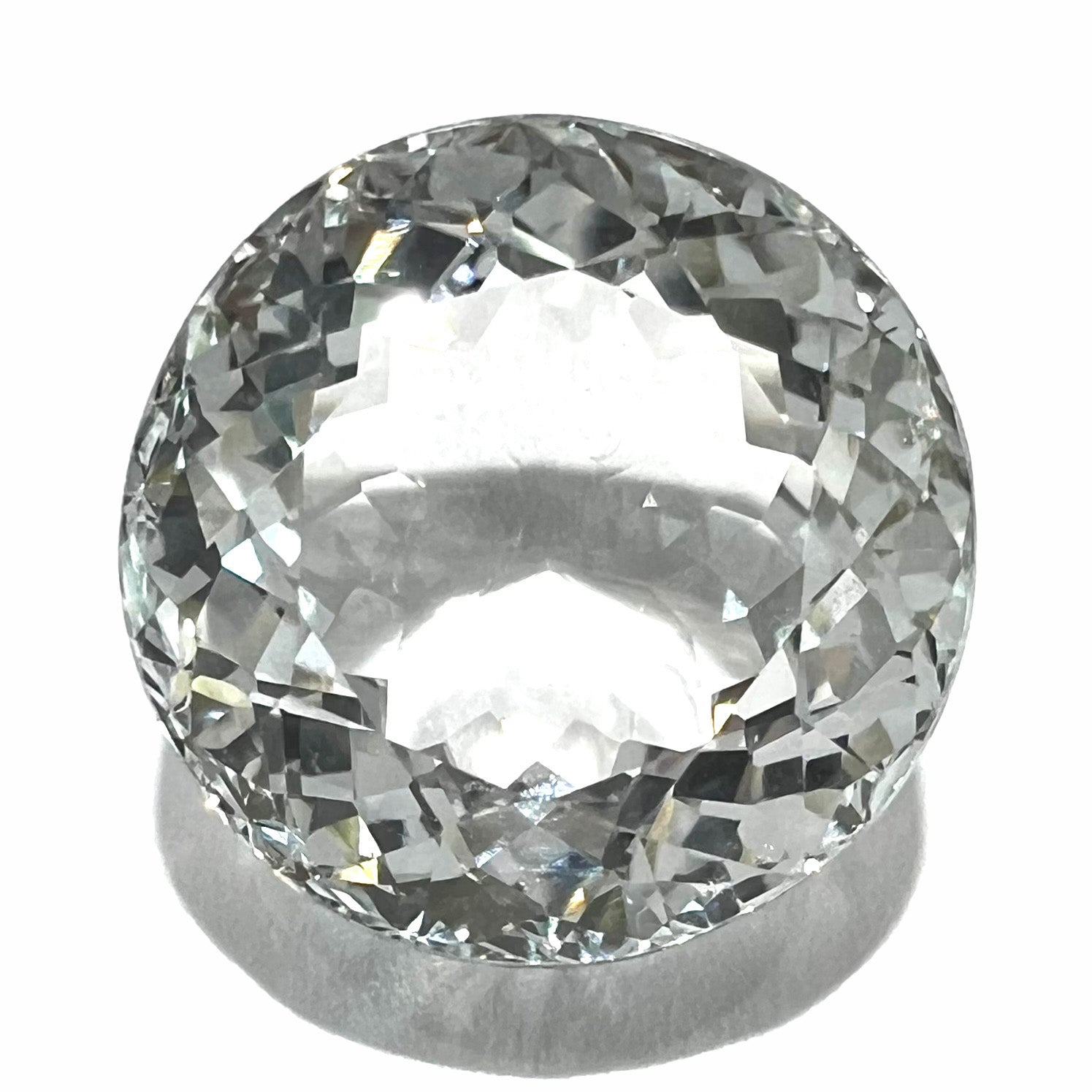 White Topaz, Modified Round Brilliant Cut Burton's