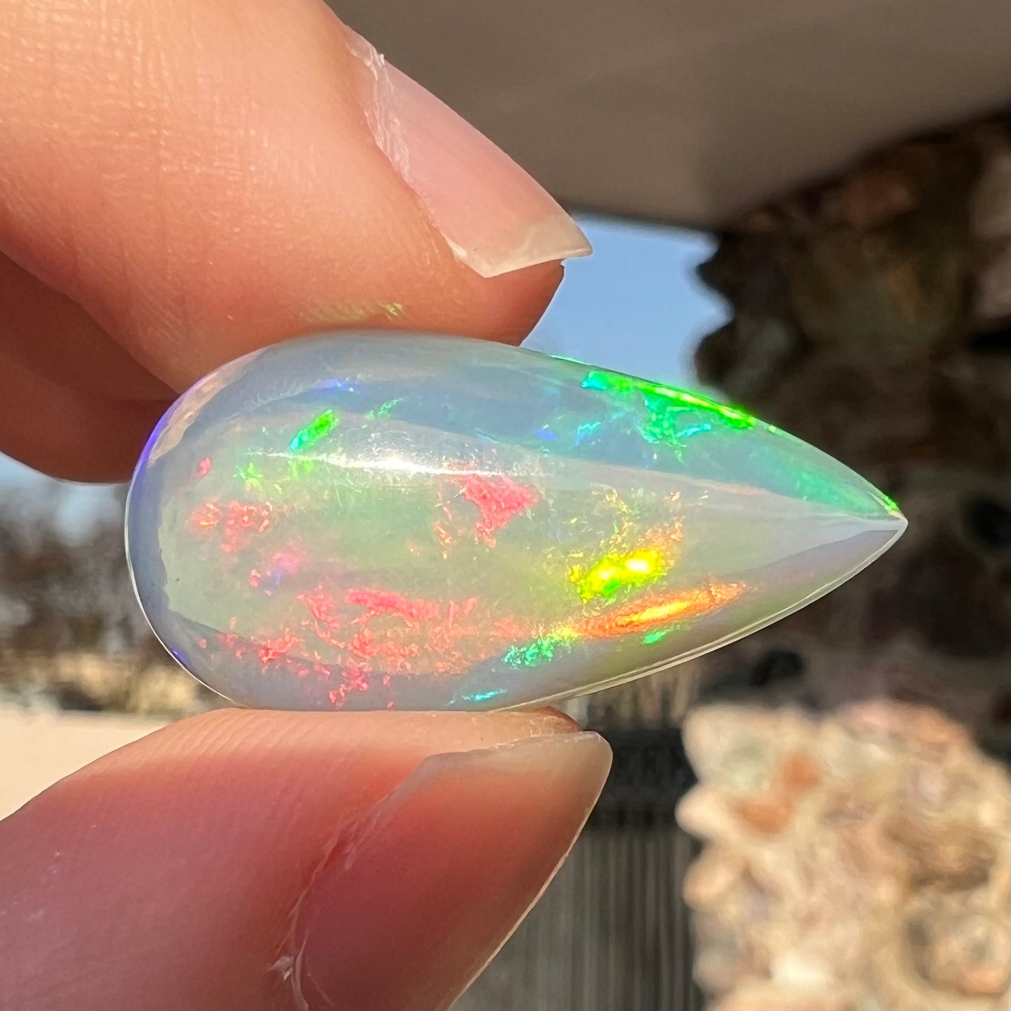 10.07ct Ethiopian Crystal Fire Opal | #E194