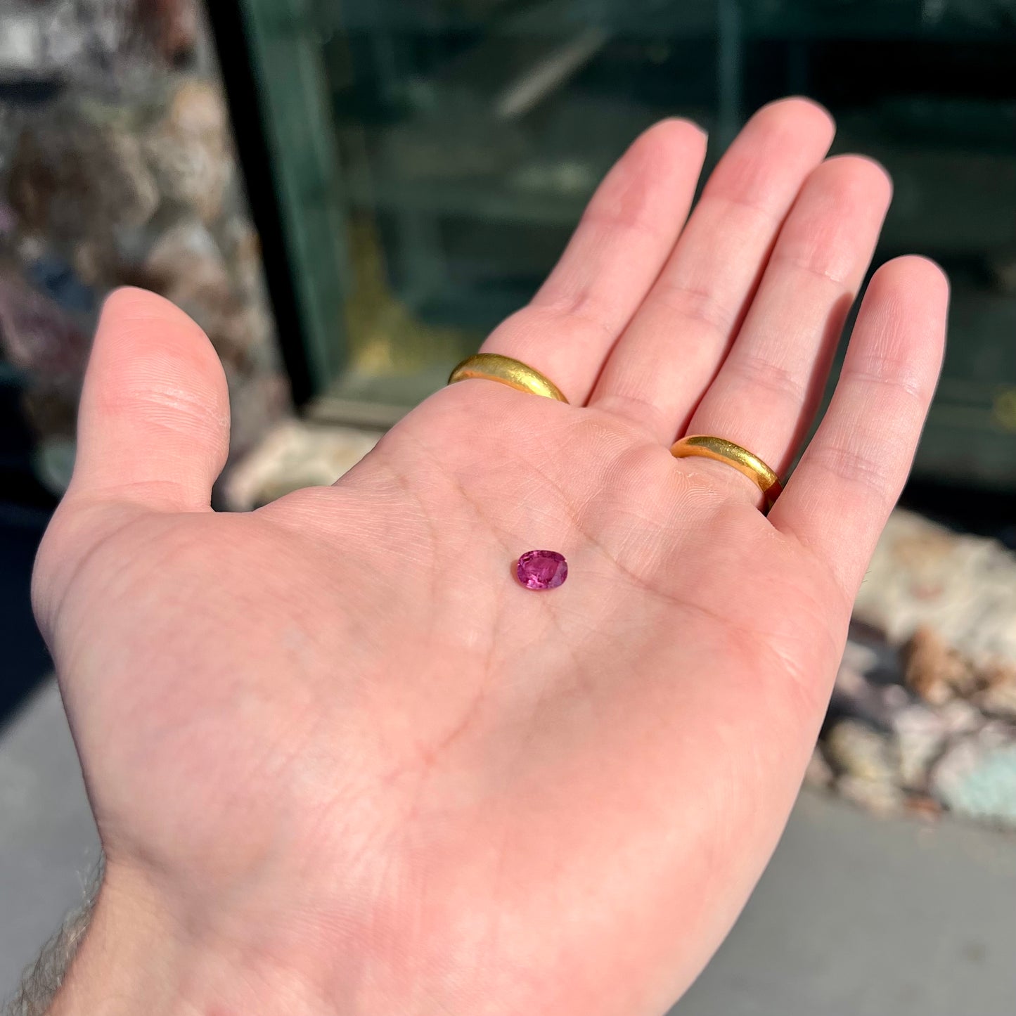 1.26ct Purple Pink Sapphire, Oval Cut
