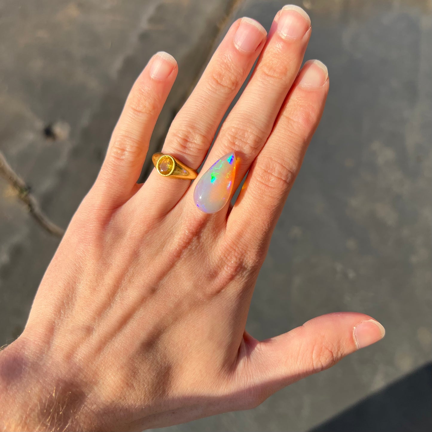 10.07ct Ethiopian Crystal Fire Opal | #E194