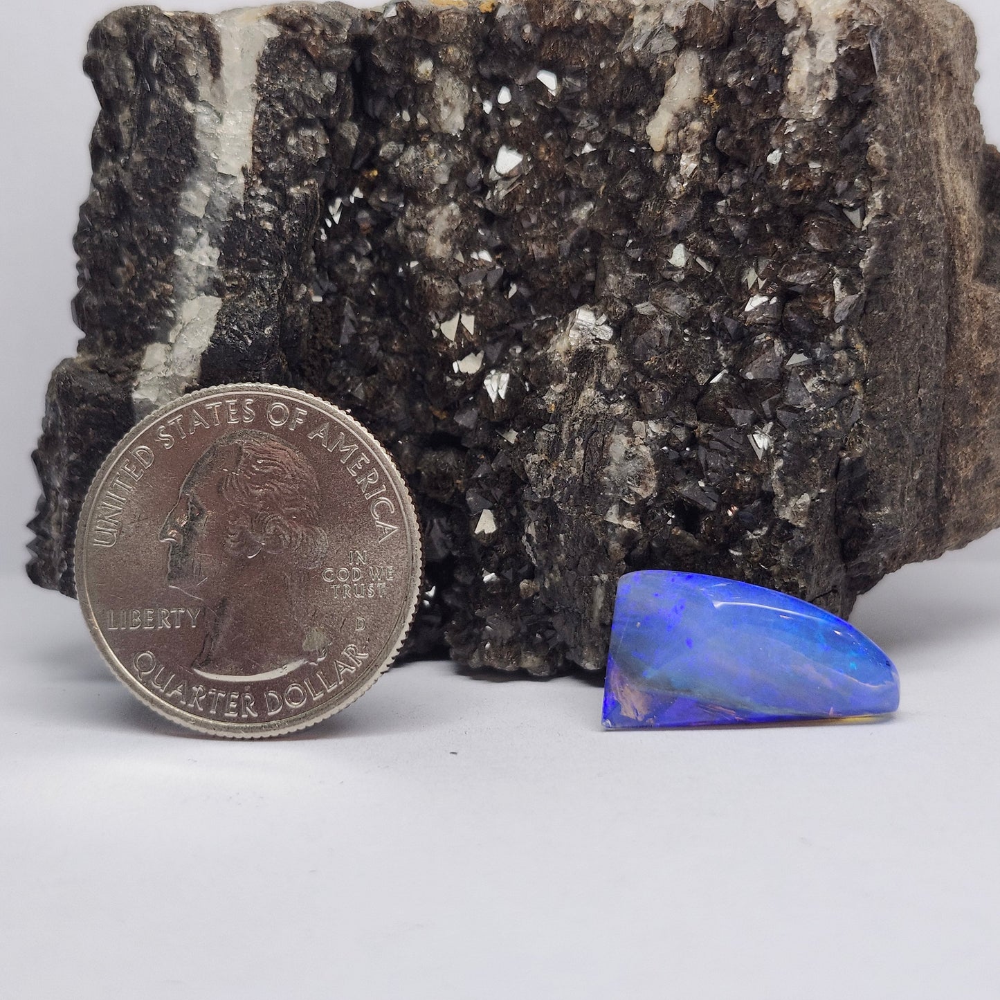 7.23ct Lightning Ridge Semi-Black Crystal Opal | #E273