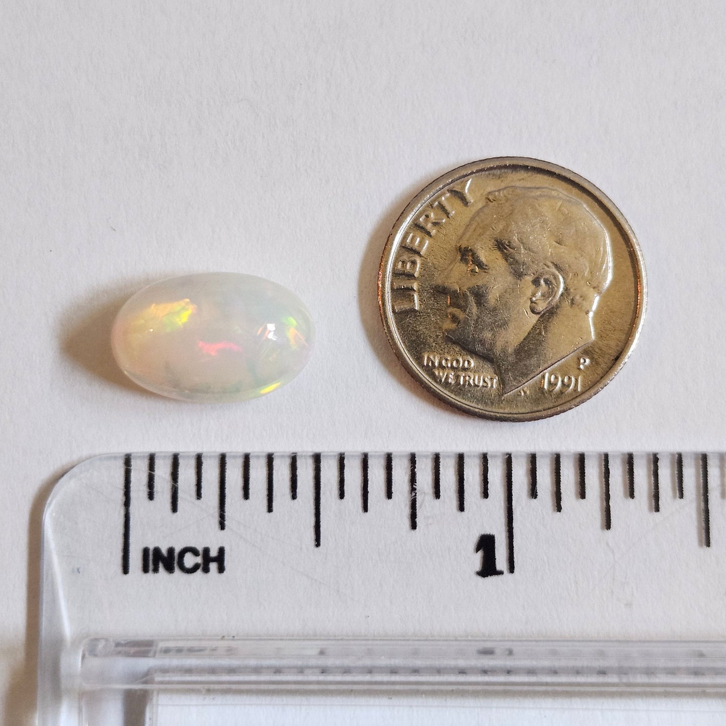 3.52ct Lightning Ridge Australian Crystal Opal | Oval Cabochon Cut | #E277
