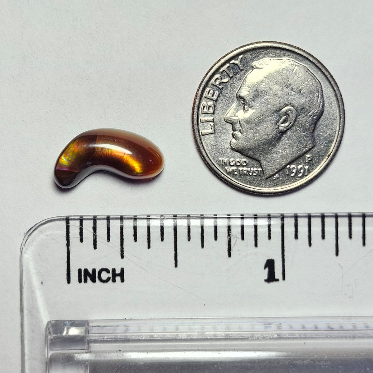 2.83ct Loose Fire Agate | Freeform Cabochon
