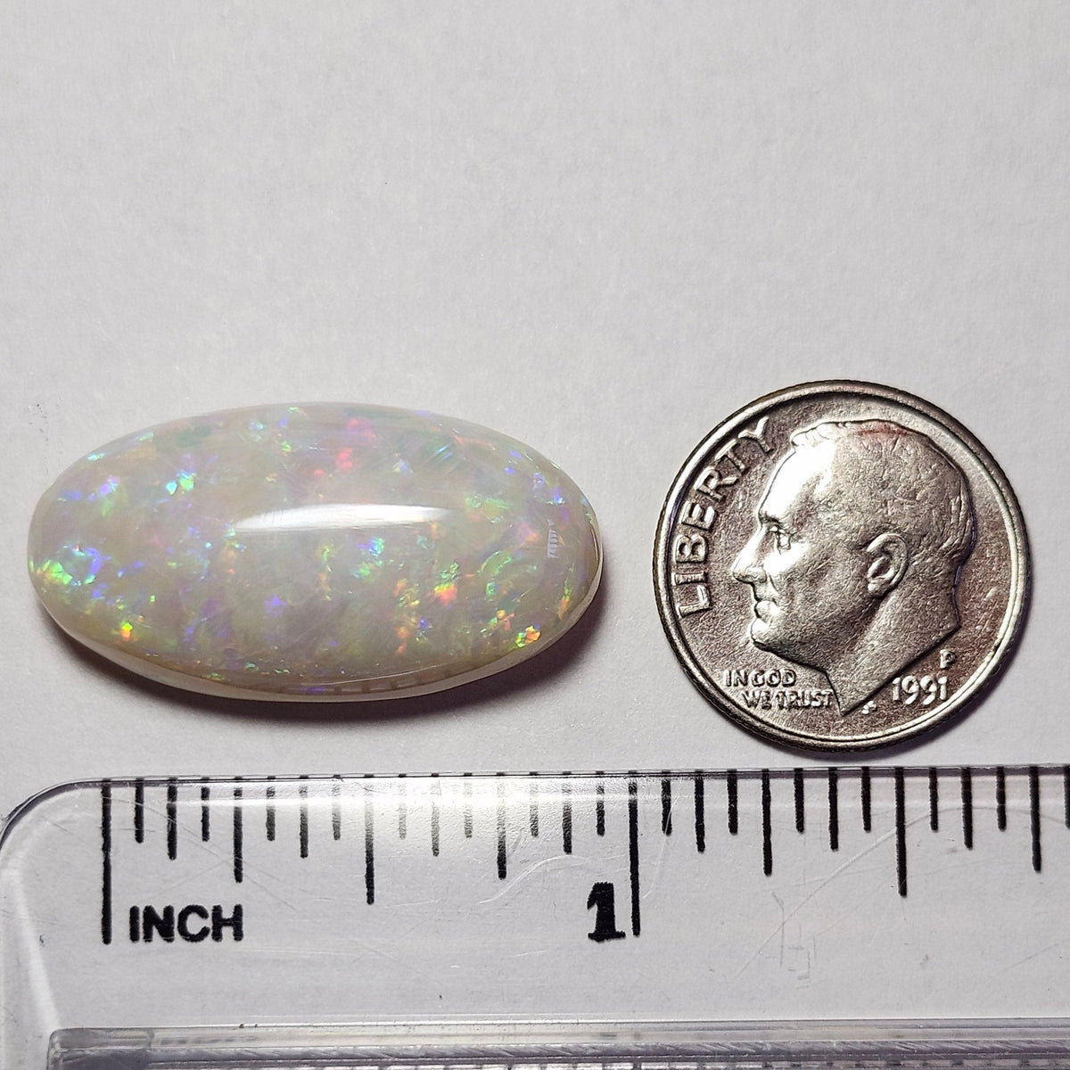 18.02ct Coober Pedy Australian Crystal Opal | Oval Cabochon Cut | #E280