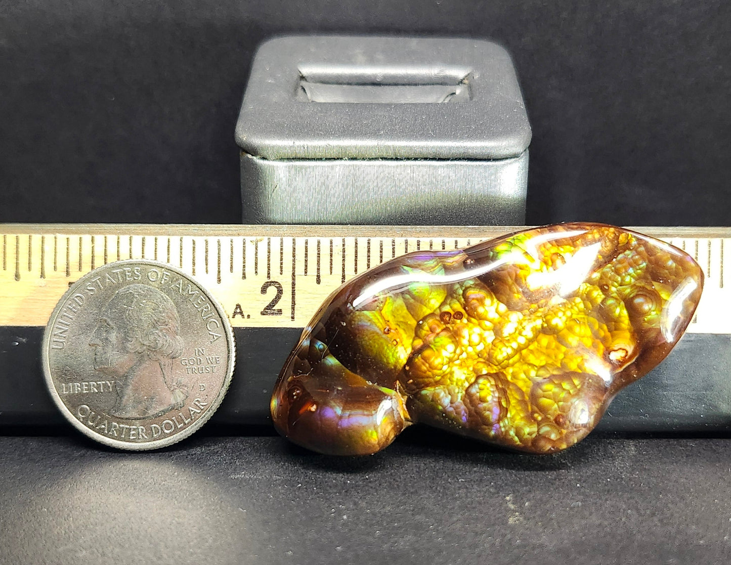 97.57ct Loose Mexican Fire Agate | Freeform Cabochon | #7