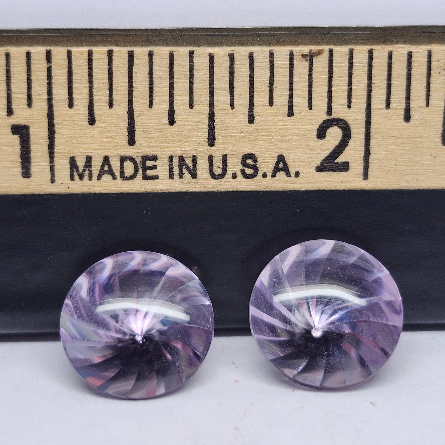 Laser Cut Amethyst Matched Pair | Custom Fancy Cut | Round