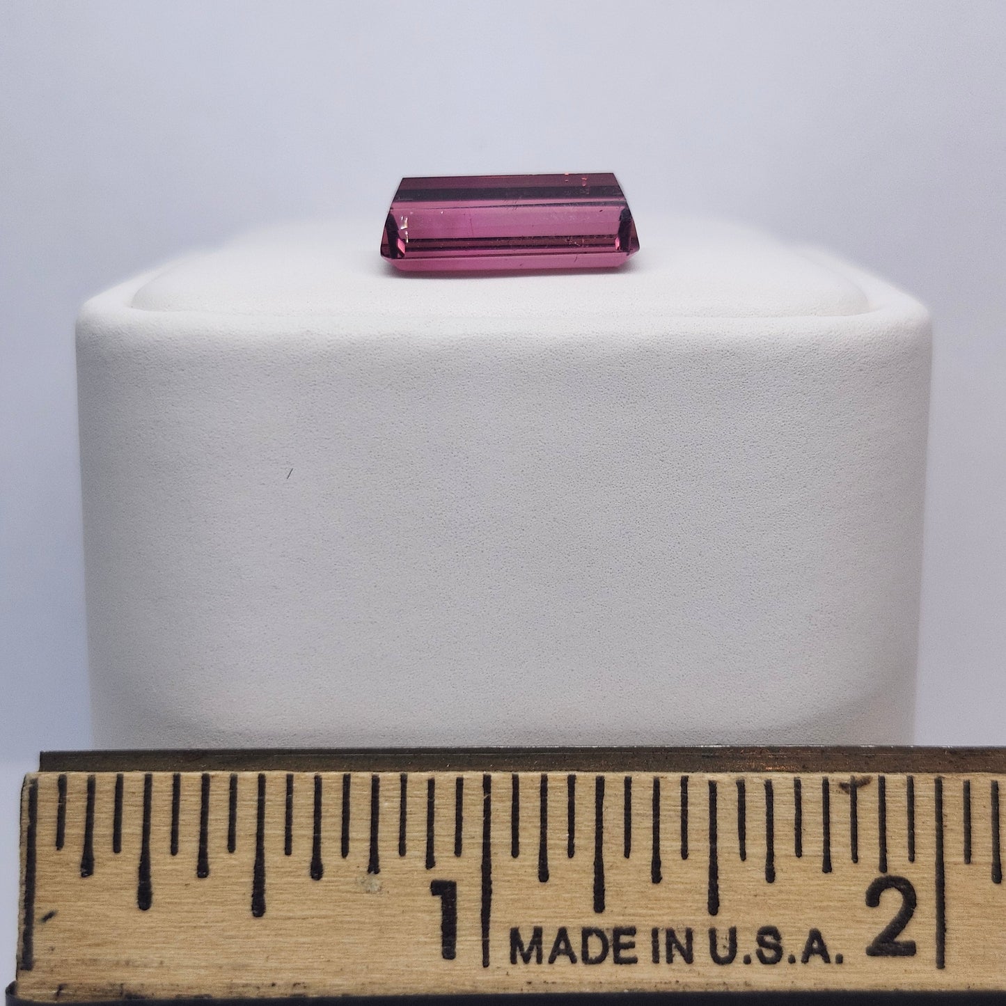 5.06ct Bi-Color Pink Rubellite Tourmaline | Emerald Cut