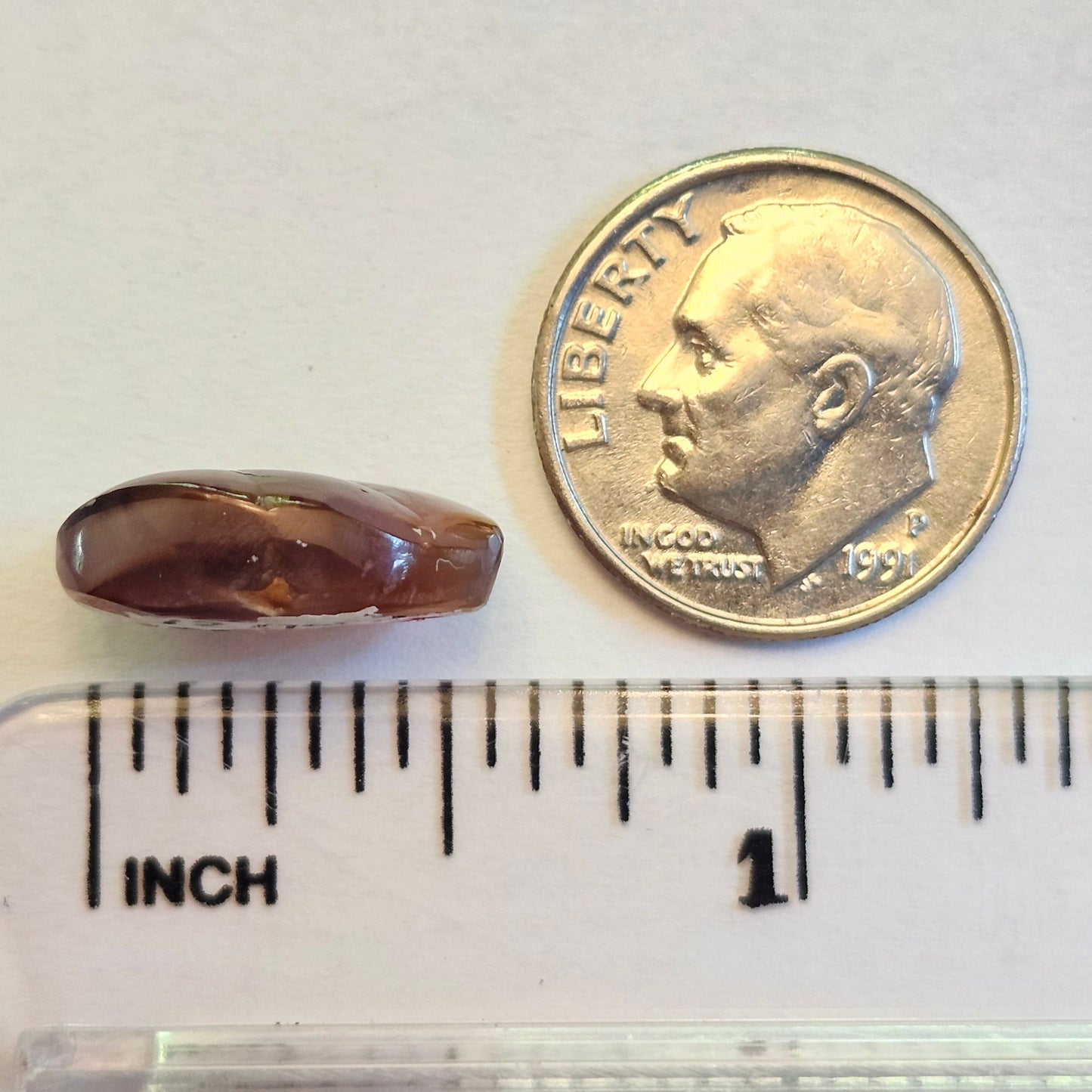 6.78ct Loose Fire Agate | Oval Cabochon