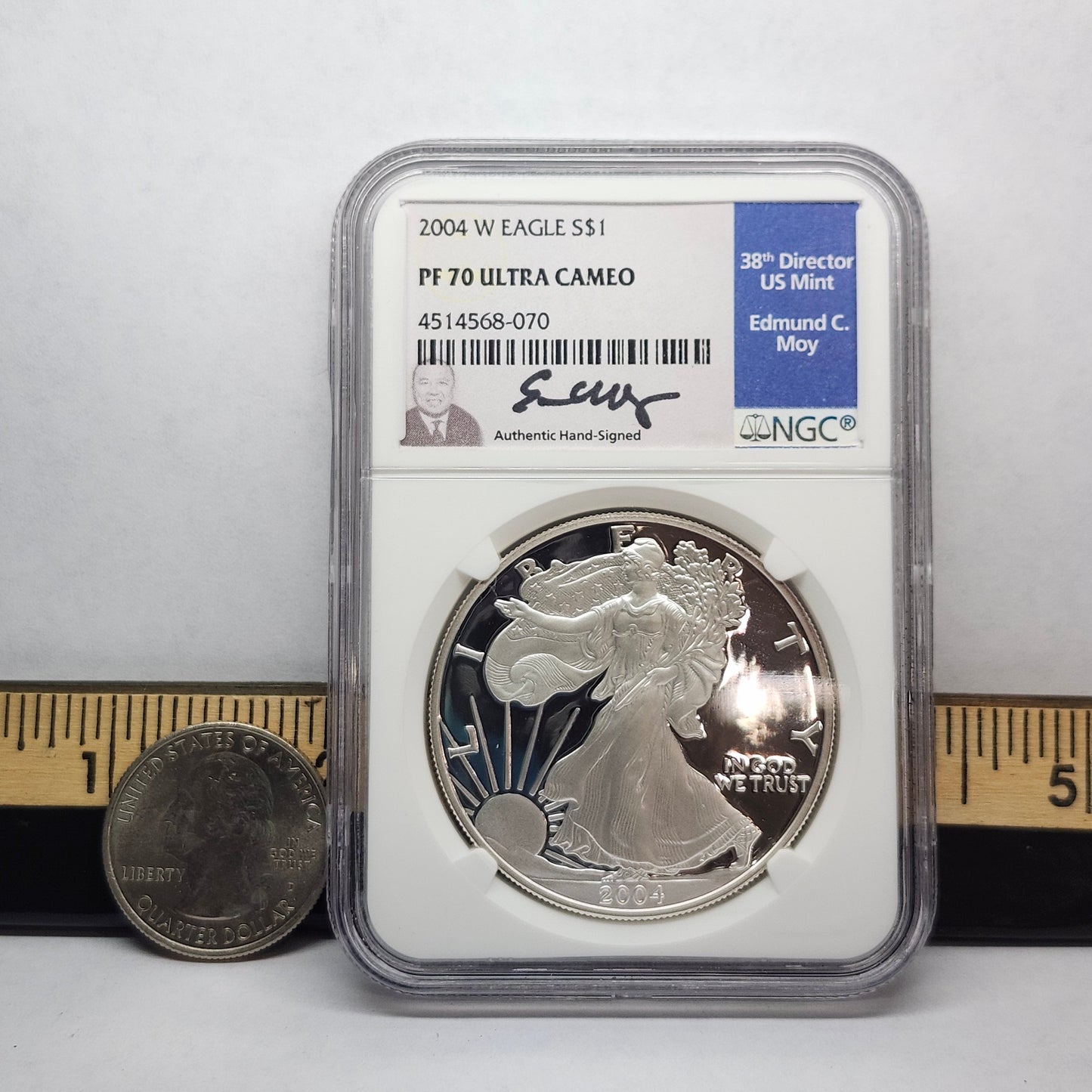 2004-W $1 Silver Eagle PF70 Collectible Coin | Ultra Cameo | Fine Silver | #19