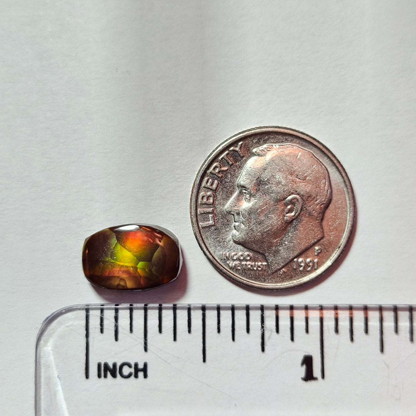 2.97ct Loose Fire Agate | Cushion Cabochon