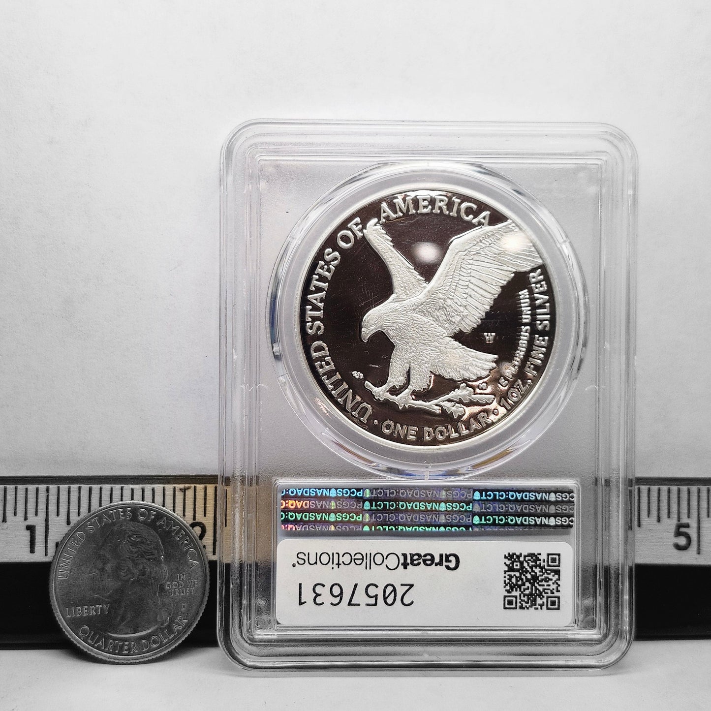 2022-W $1 Silver Eagle PCGS PR70DCAM Collectible Coin | First Day of Issue | Fine Silver | #24