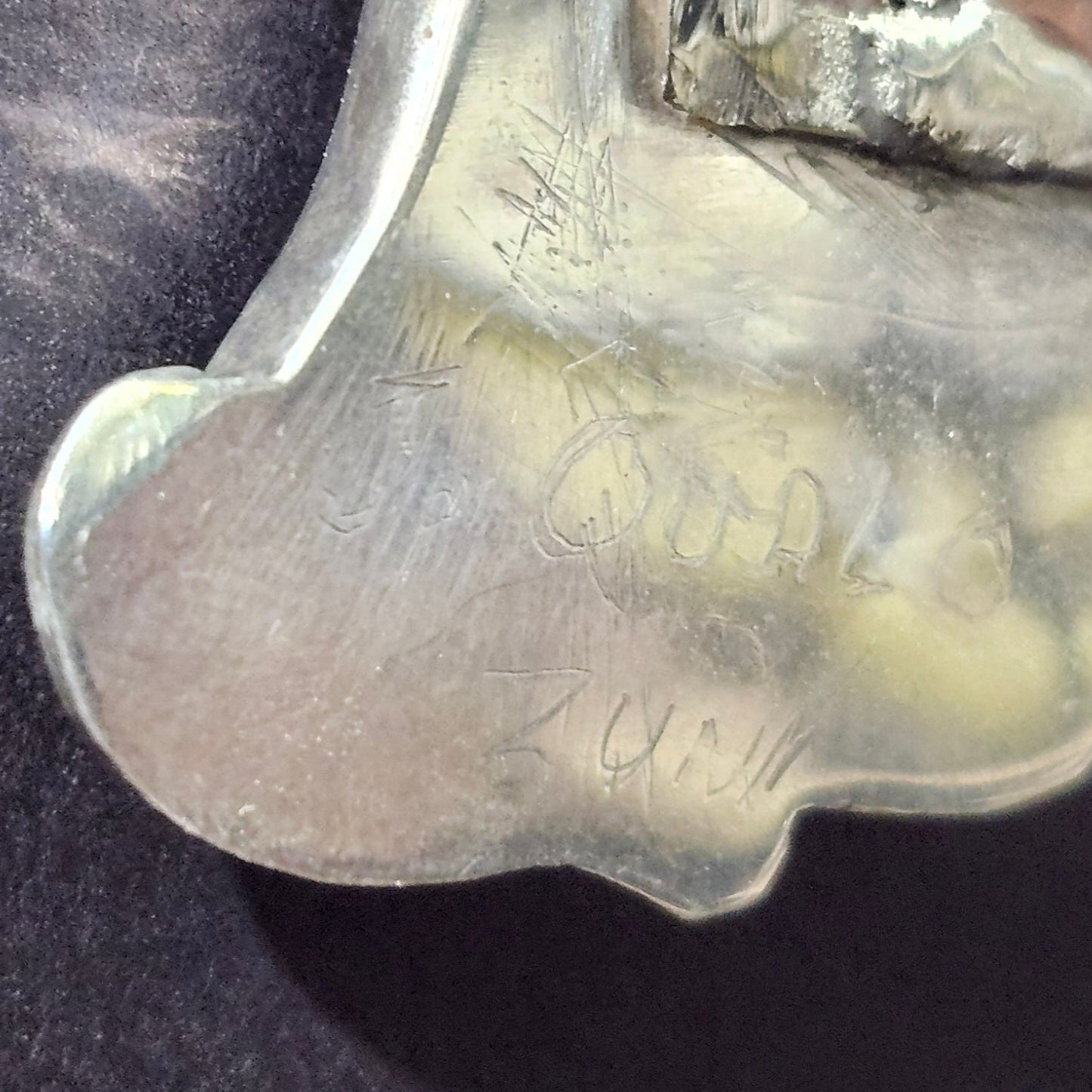 Zuni | Artist Juan Qualo | Horse Head Inlay Pendant (Modified Bolo Tie) | Sterling Silver