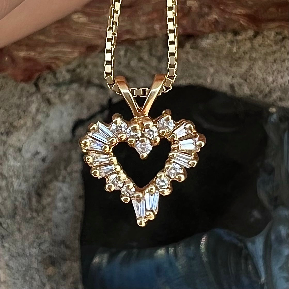 Diamond Heart Pendant | 14kt
