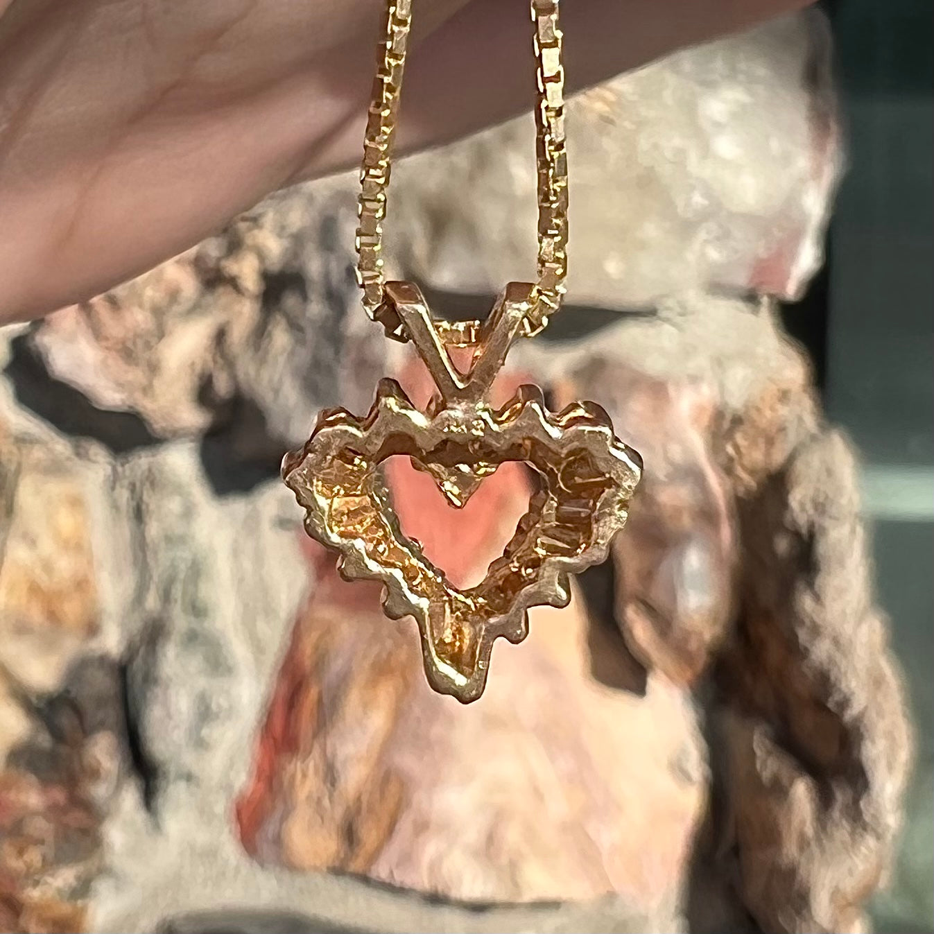 Diamond Heart Pendant | 14kt