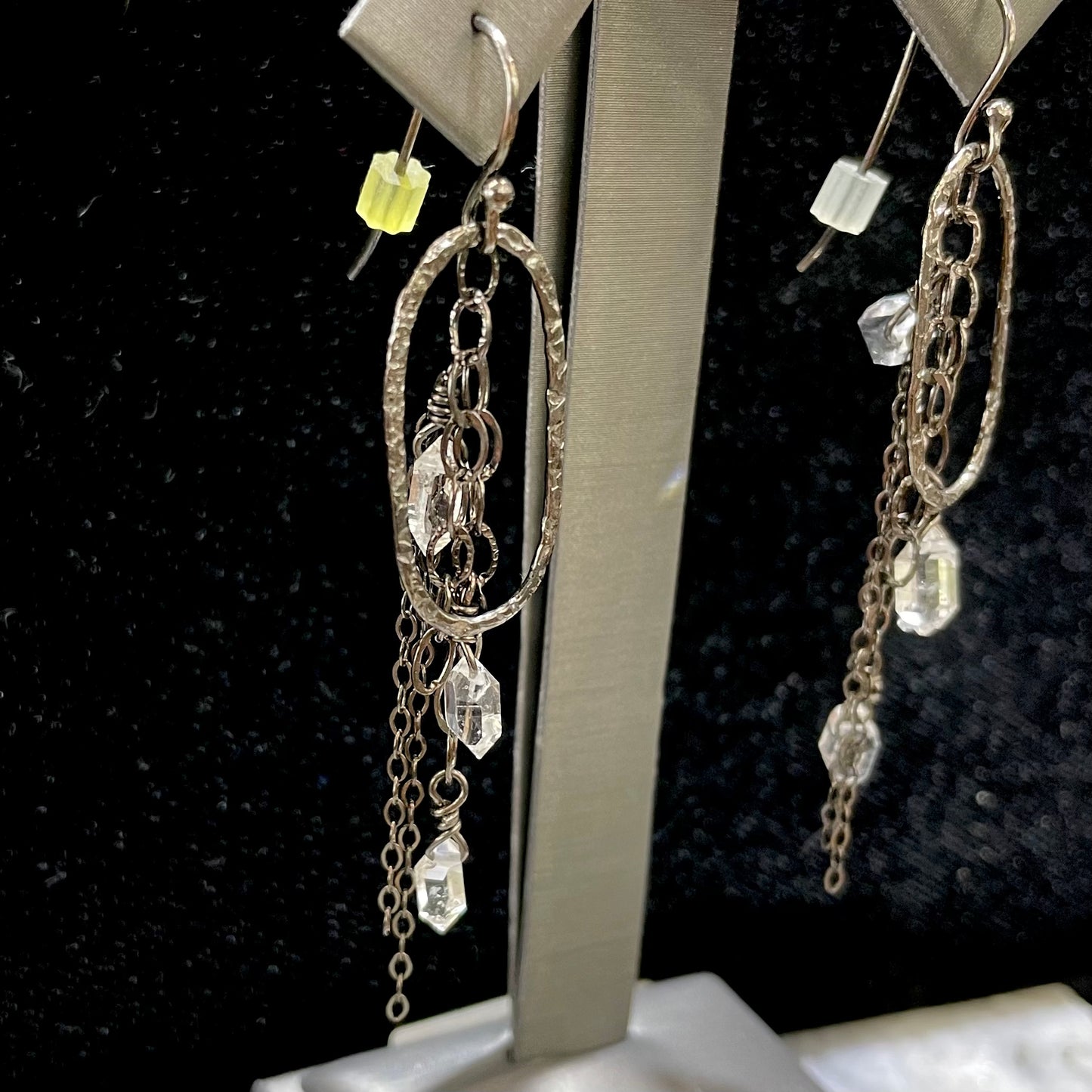 Herkimer Diamond Crystal Earrings | Sterling Silver