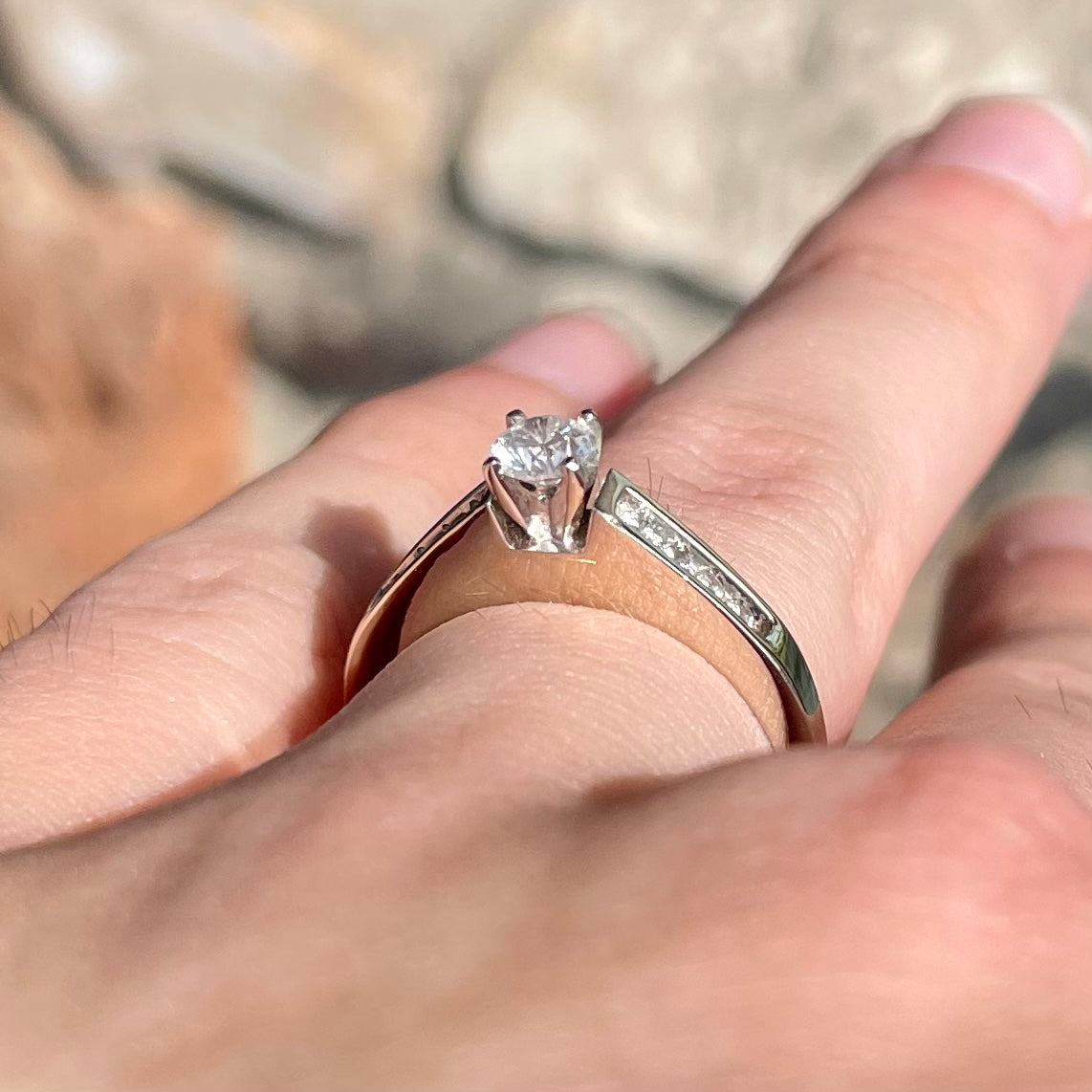 Diamond Engagement Ring | 0.33ct SI1 H | 14kt