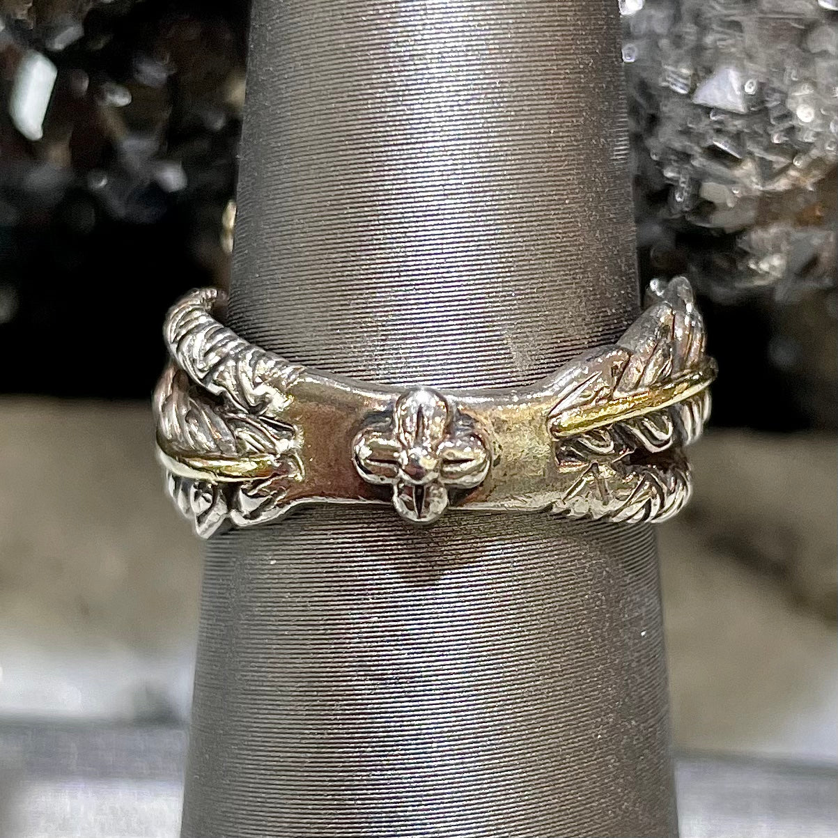 Turquoise Doublet Ring | Sterling Silver & 18kt