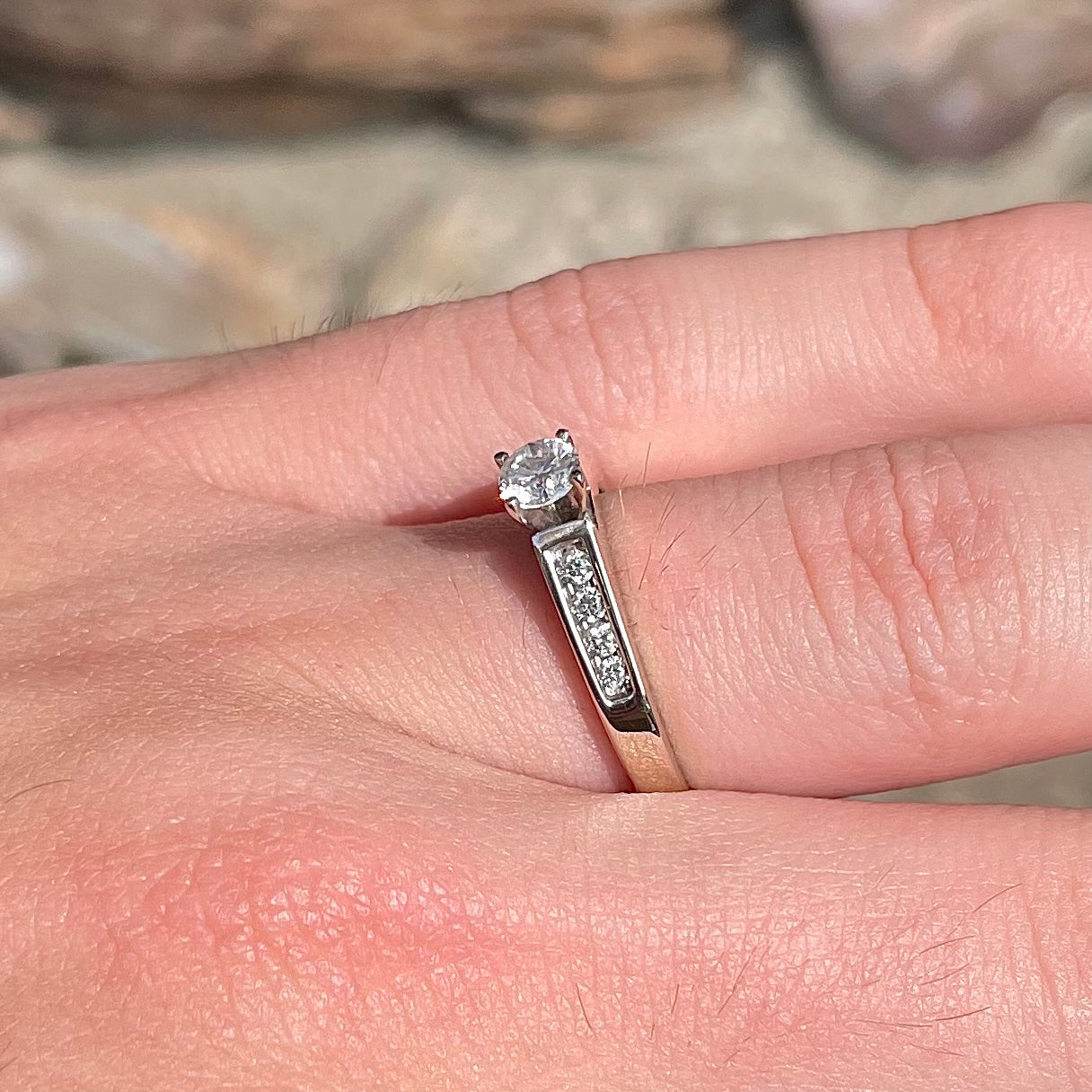 Diamond Engagement Ring | 0.33ct SI1 H | 14kt