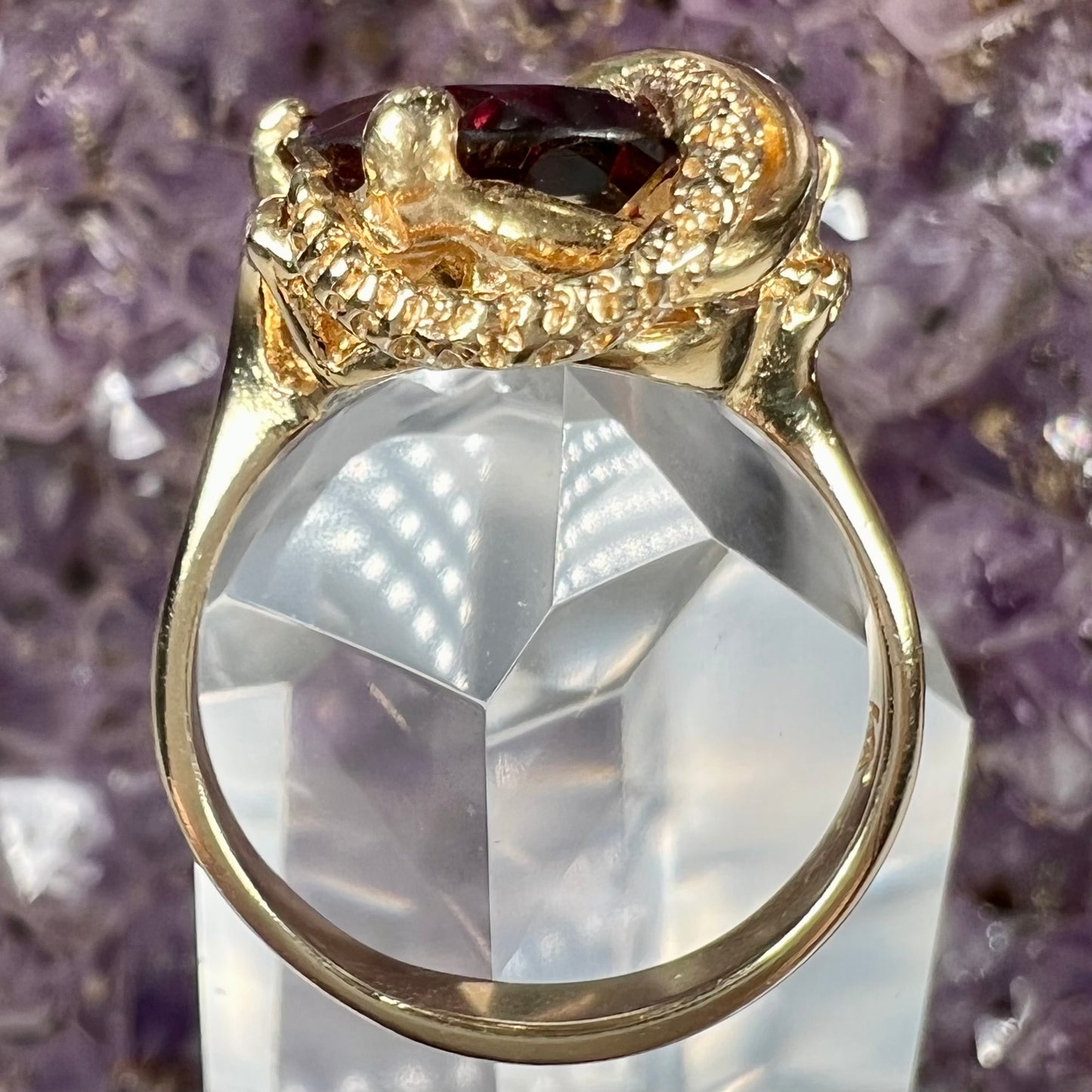 Rhodolite Garnet & Diamond Ring | 14kt