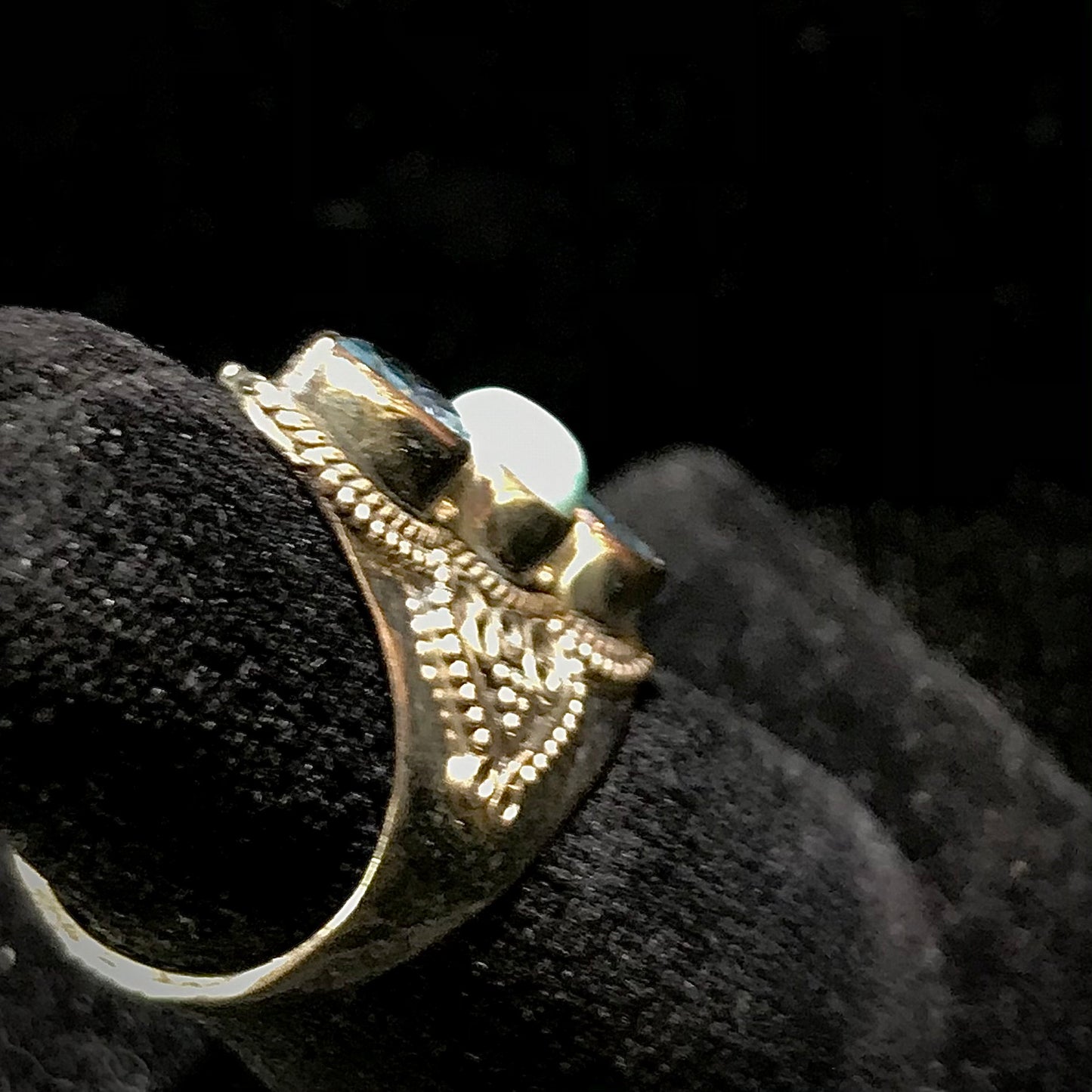 Larimar & Blue Topaz Ring | Sterling Silver