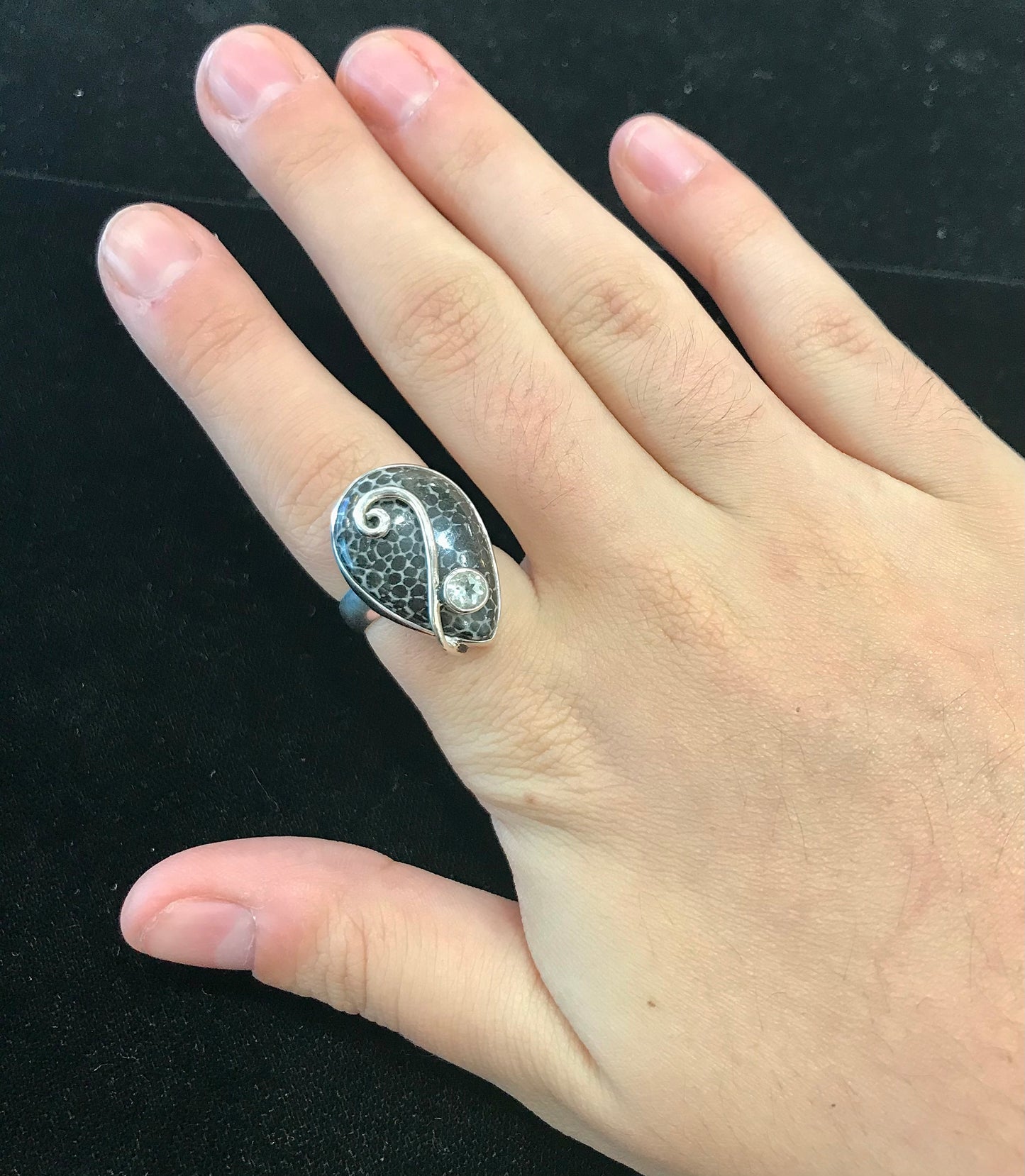 Spotted Jasper Ring | Sterling Silver