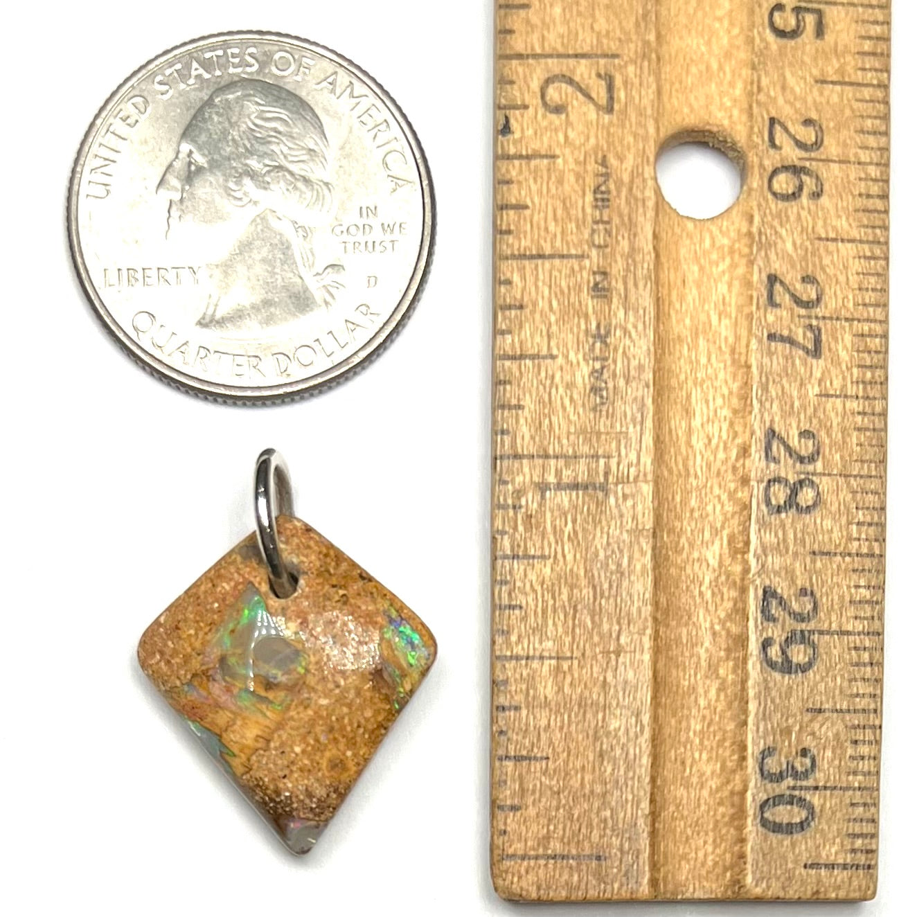 Pipe Boulder Opal Pendant #23