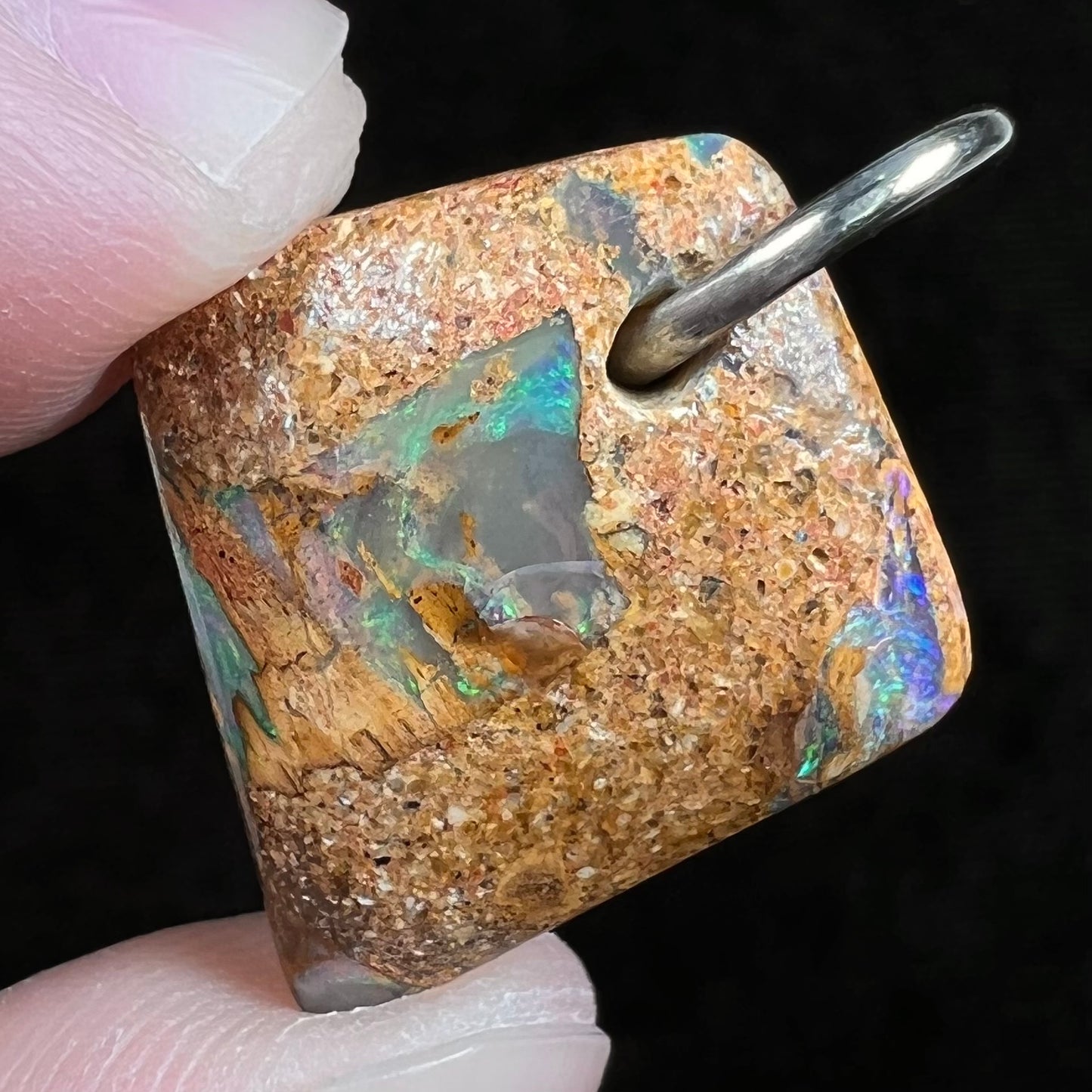 Pipe Boulder Opal Pendant #23