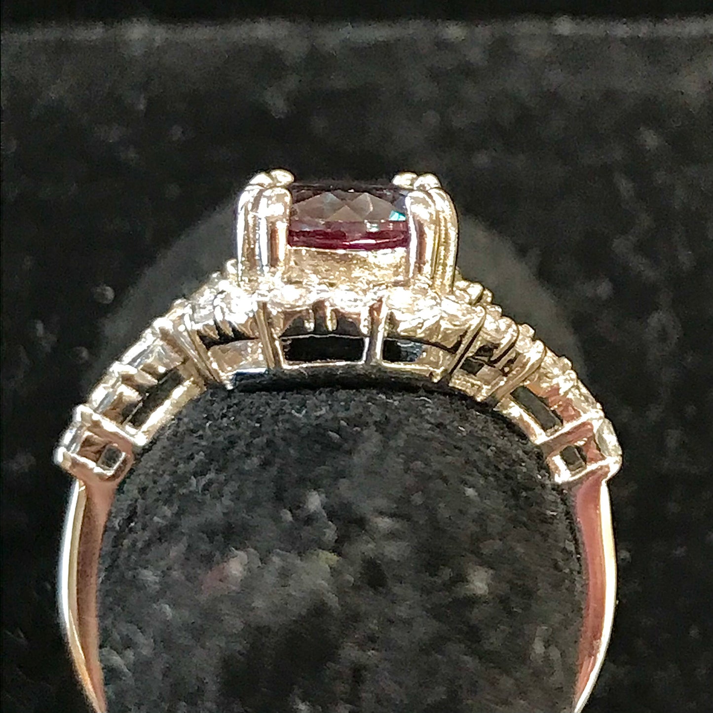 Synthetic Alexandrite Ring | Sterling Silver