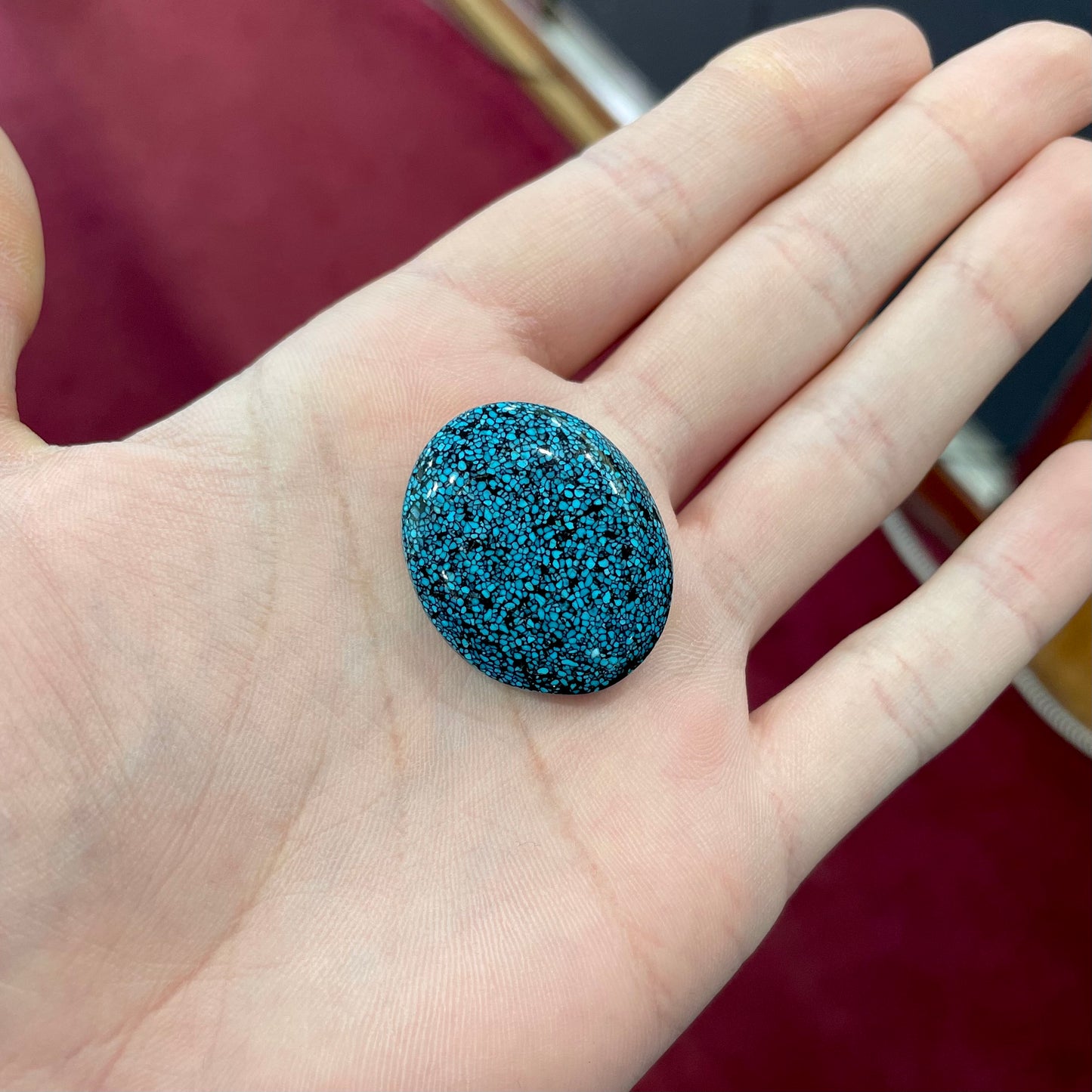 Turquoise #1B | Kingman Black Web