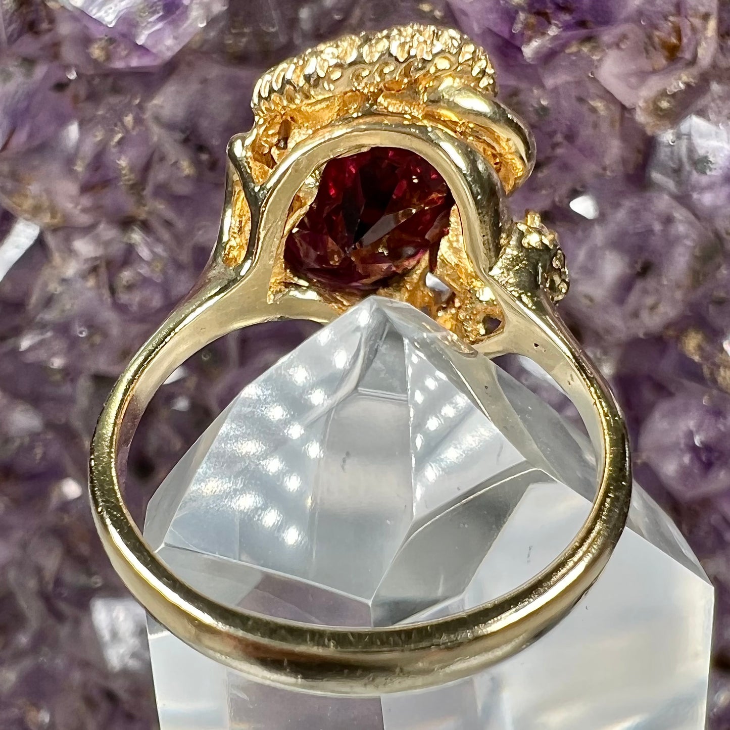 Rhodolite Garnet & Diamond Ring | 14kt