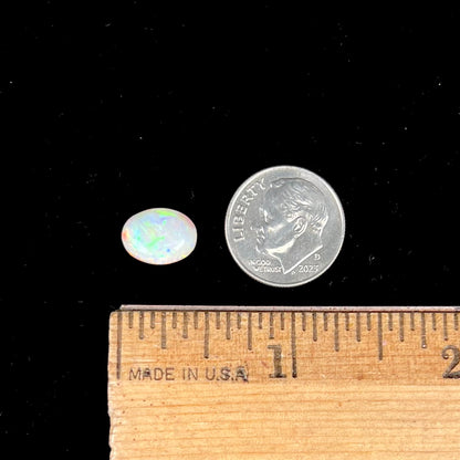 A loose white opal from Andamooka, Australia.