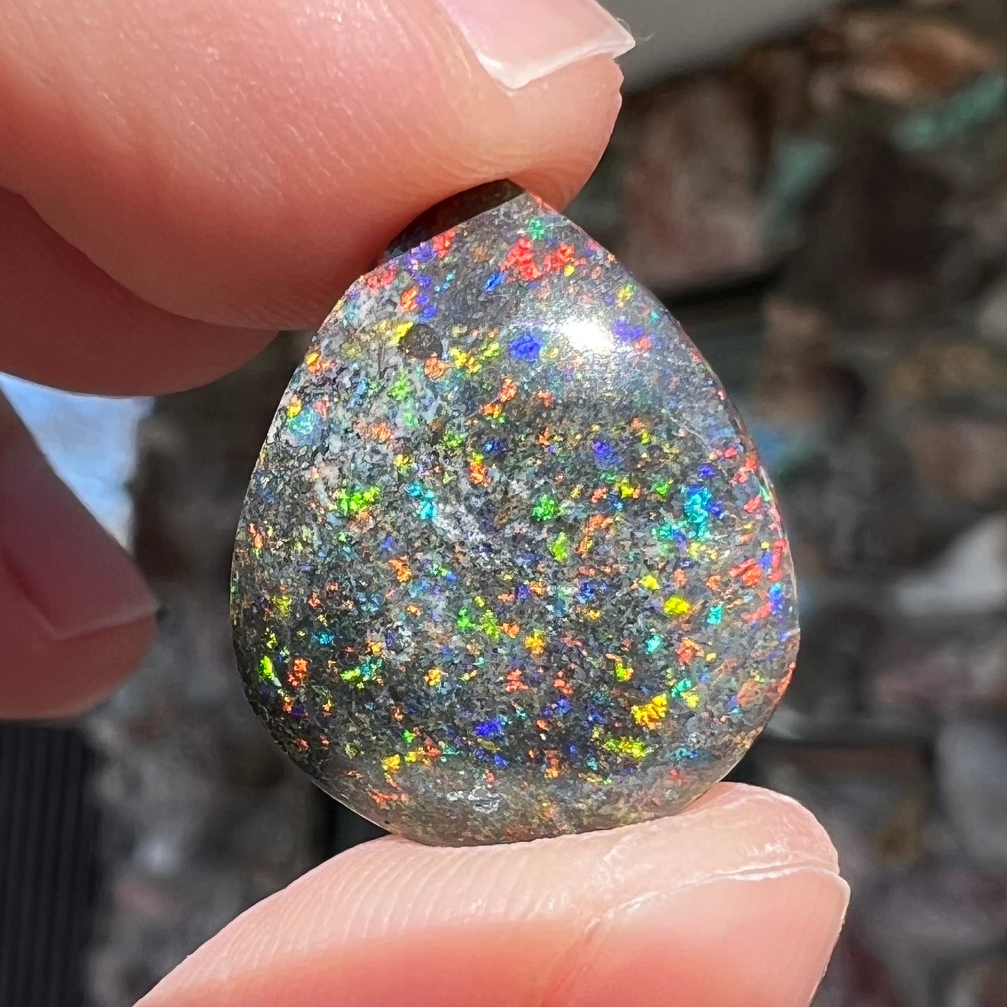 8.89ct Treated Andamooka Matrix Opal | #E211