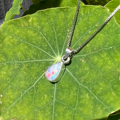 Maddie | Enhanced Crystal Opal Necklace in Sterling Silver