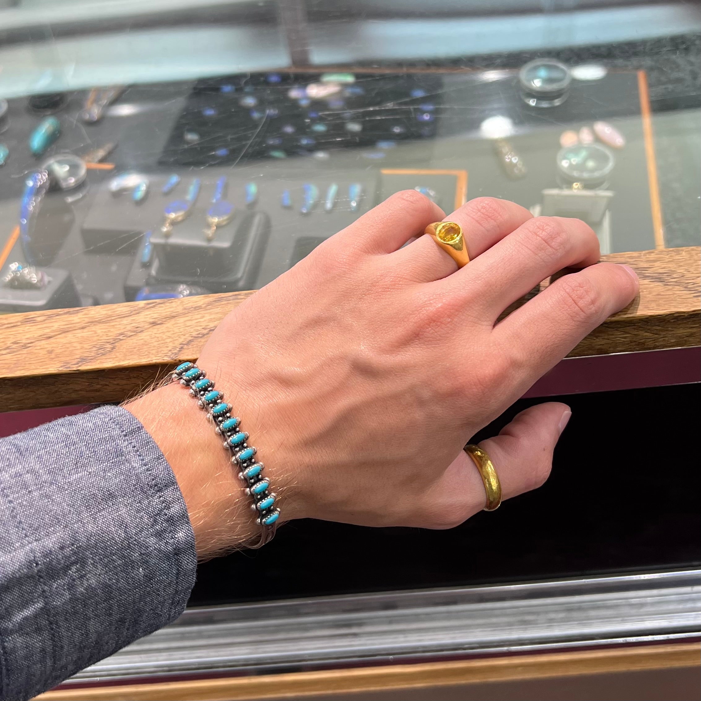 Zuni bracelet turquoise clearance