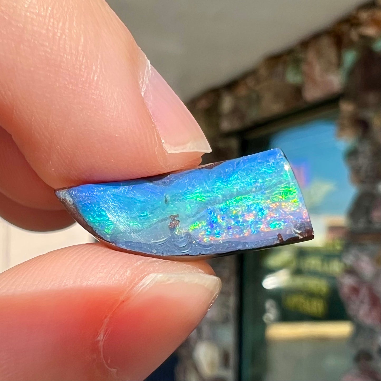 9.57ct Bull's Creek Boulder Opal | #E181 | "The Rainbow Collection"