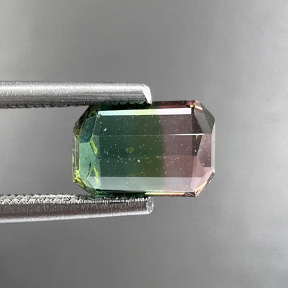 1.04ct Watermelon Tourmaline, Emerald Cut
