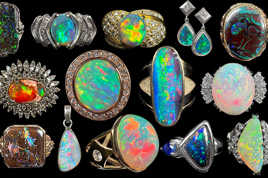 Shop Natural Opal Jewelry Online Burton's Burton's Gems and Opals