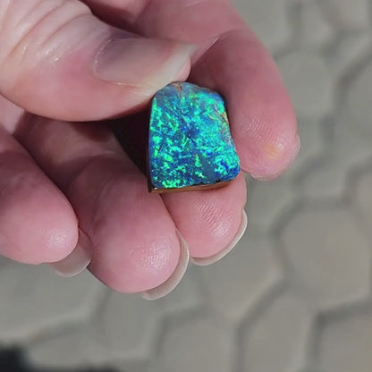 10.28ct Quilpie Black Boulder Opal | #E233