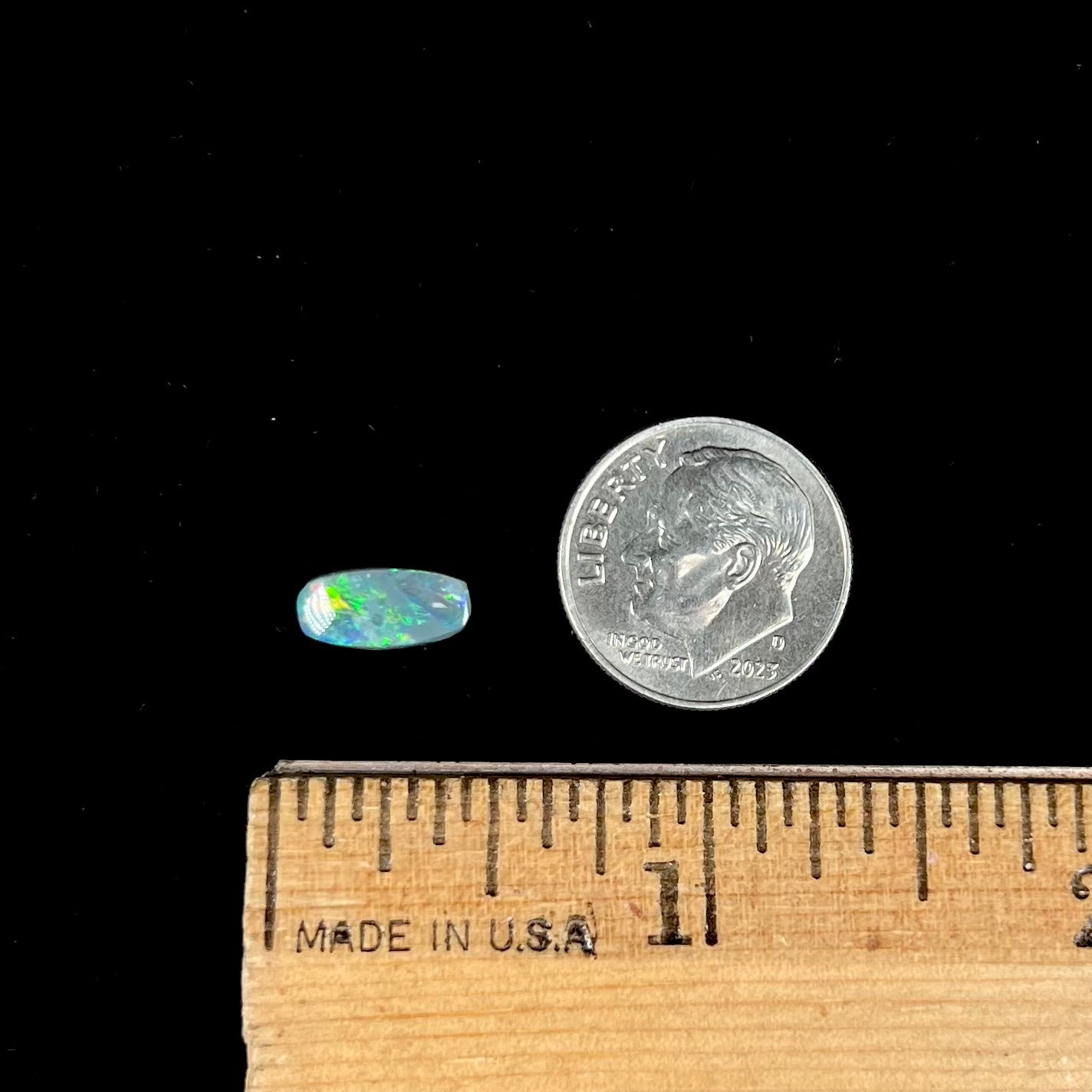 1.37ct Lightning Ridge Semi-Black Opal | #E61