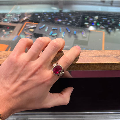 14.34ct Brazilian Rubellite Tourmaline Ring