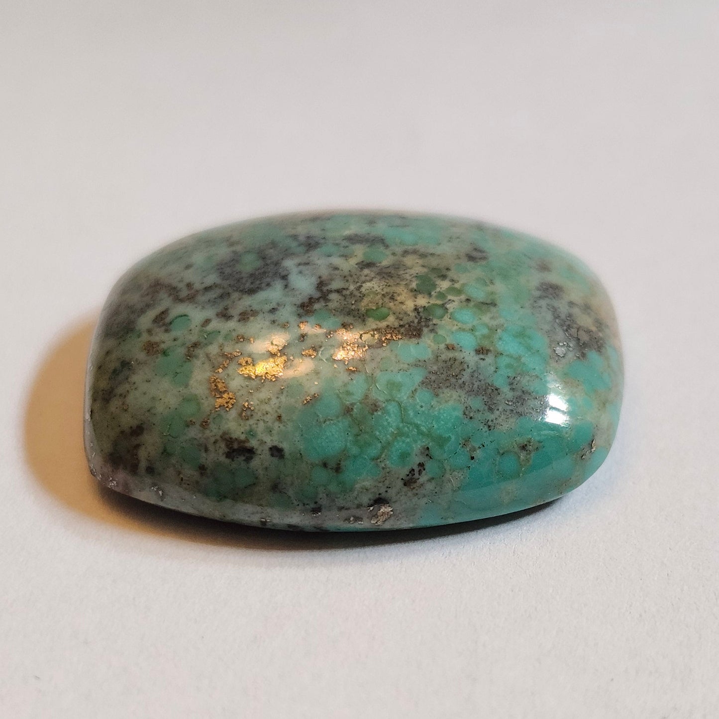 Turquoise #258 | Monte Cristo | Pilot Mountain | Cushion Cut Cabochon