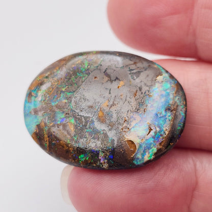 22.87ct Australian Koroit Boulder Matrix Opal | Oval Cabochon | #E301