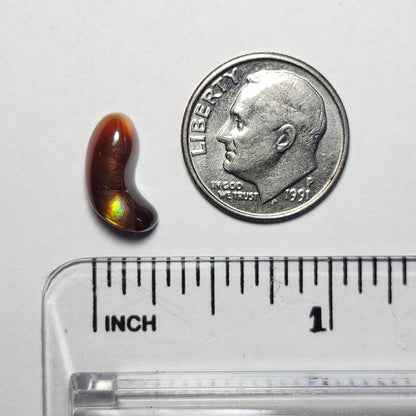 2.83ct Loose Fire Agate | Freeform Cabochon